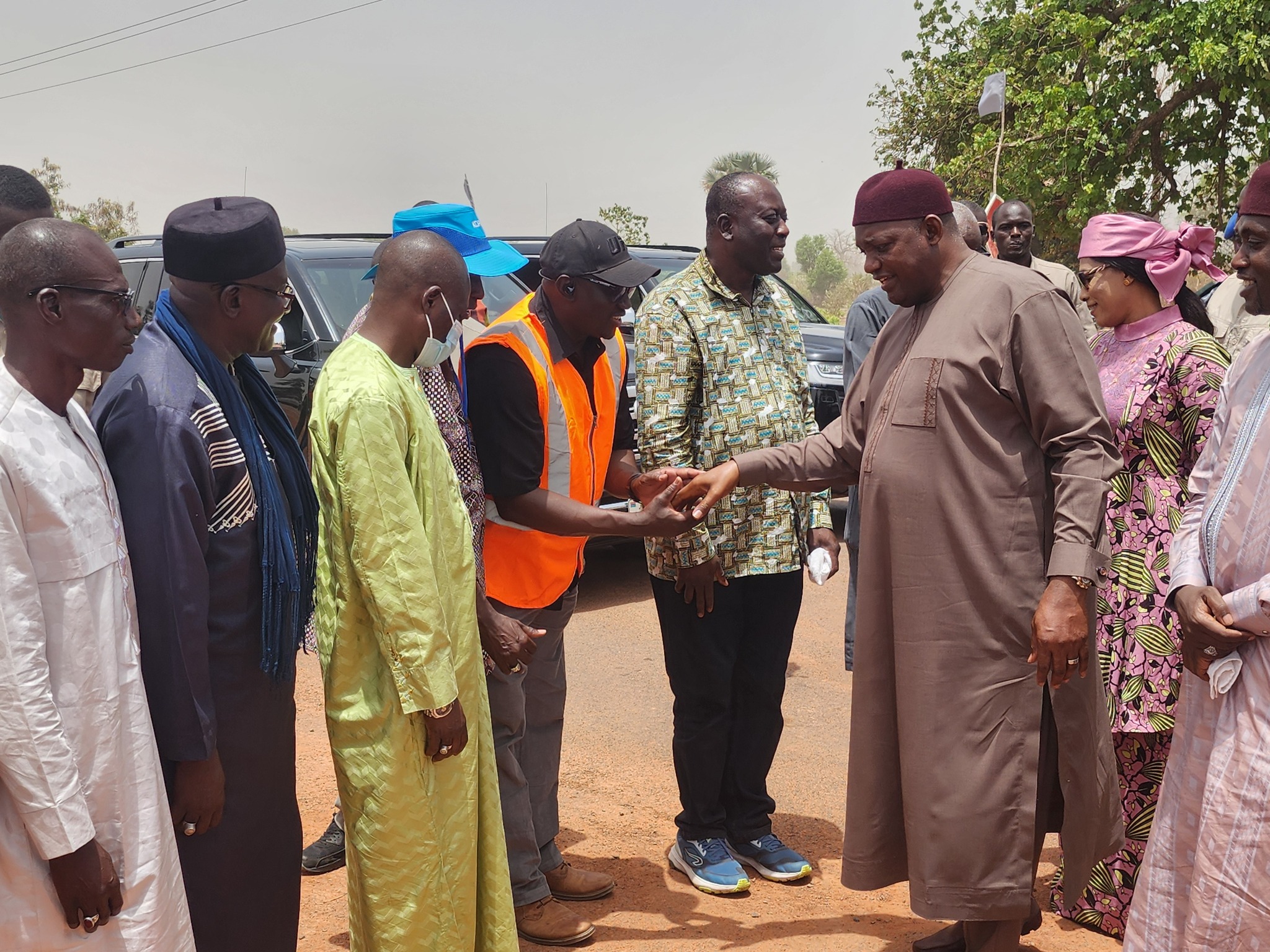 Barrow Inspects Ongoing Kiang Kabada, Kiang West Roads Projects
