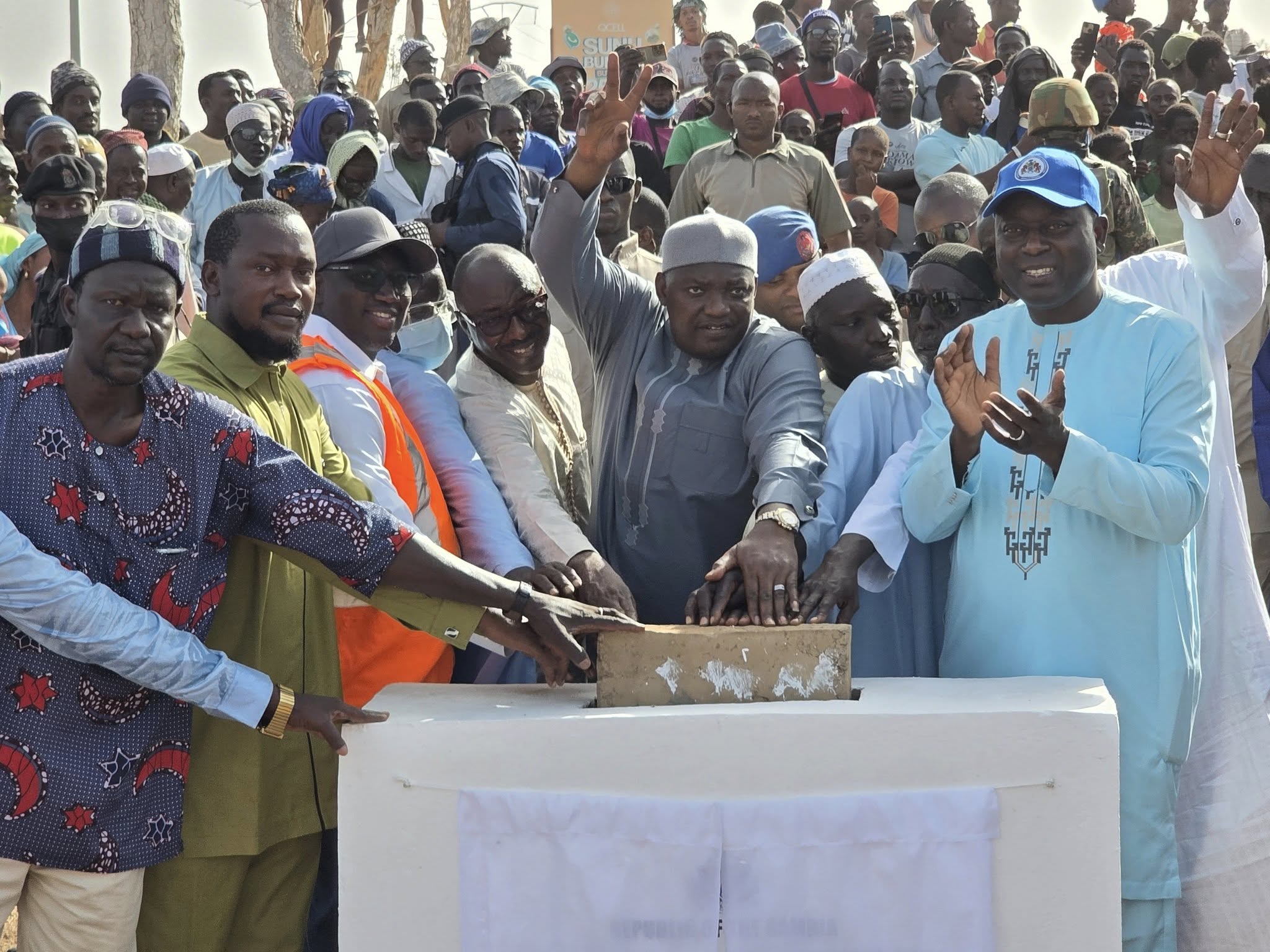 Barrow Lays Foundation Stone for Over 100km Road Project in CRR