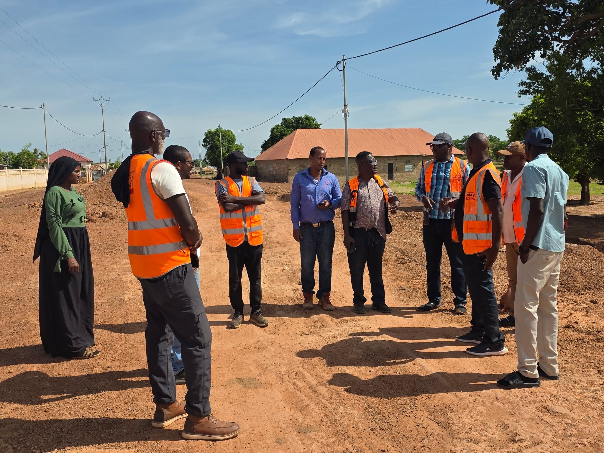 NRA Technical Team Inspects Progress on EPC Lot 1 Road Project in URR