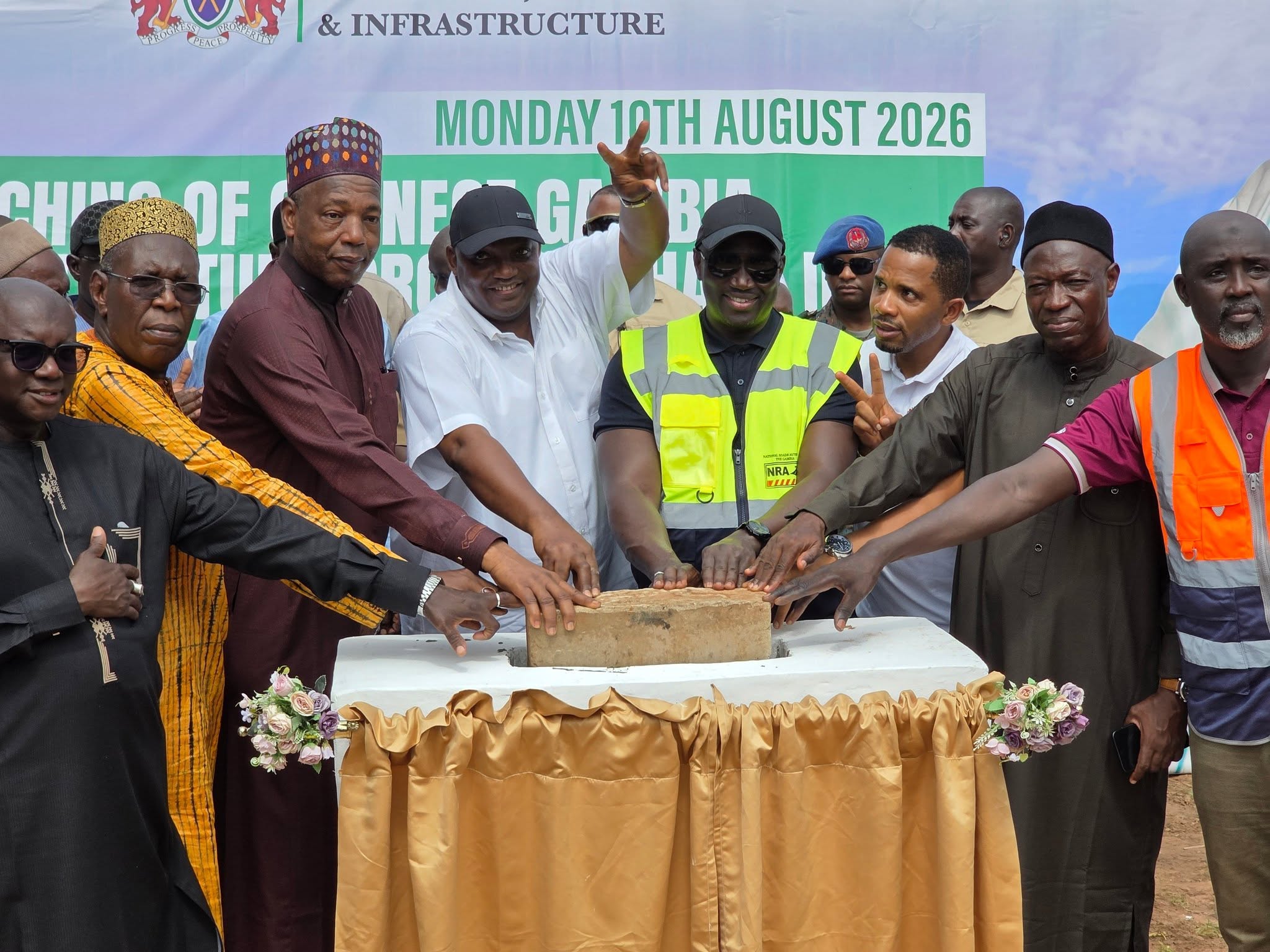 President Barrow Launches Connect Gambia Lots 6 & 7, Inaugurates Njau Loop Road